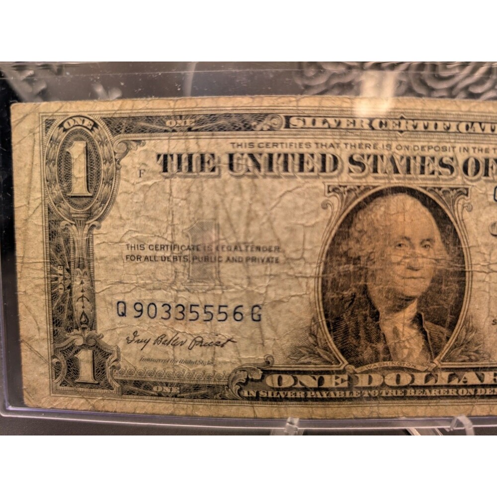 1935‑E $1 Silver Certificate • “Godless” Note • Q90335556G • UMM Finds - Picture 3 of 6